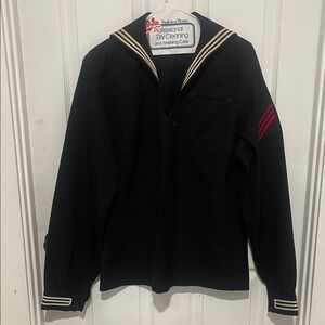 Black Sailor Style Men's Top